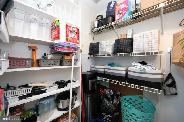 a room with storage and utility