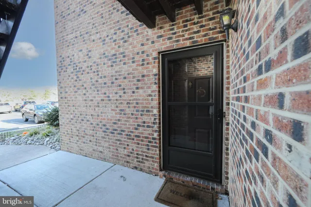 a view of front door of house