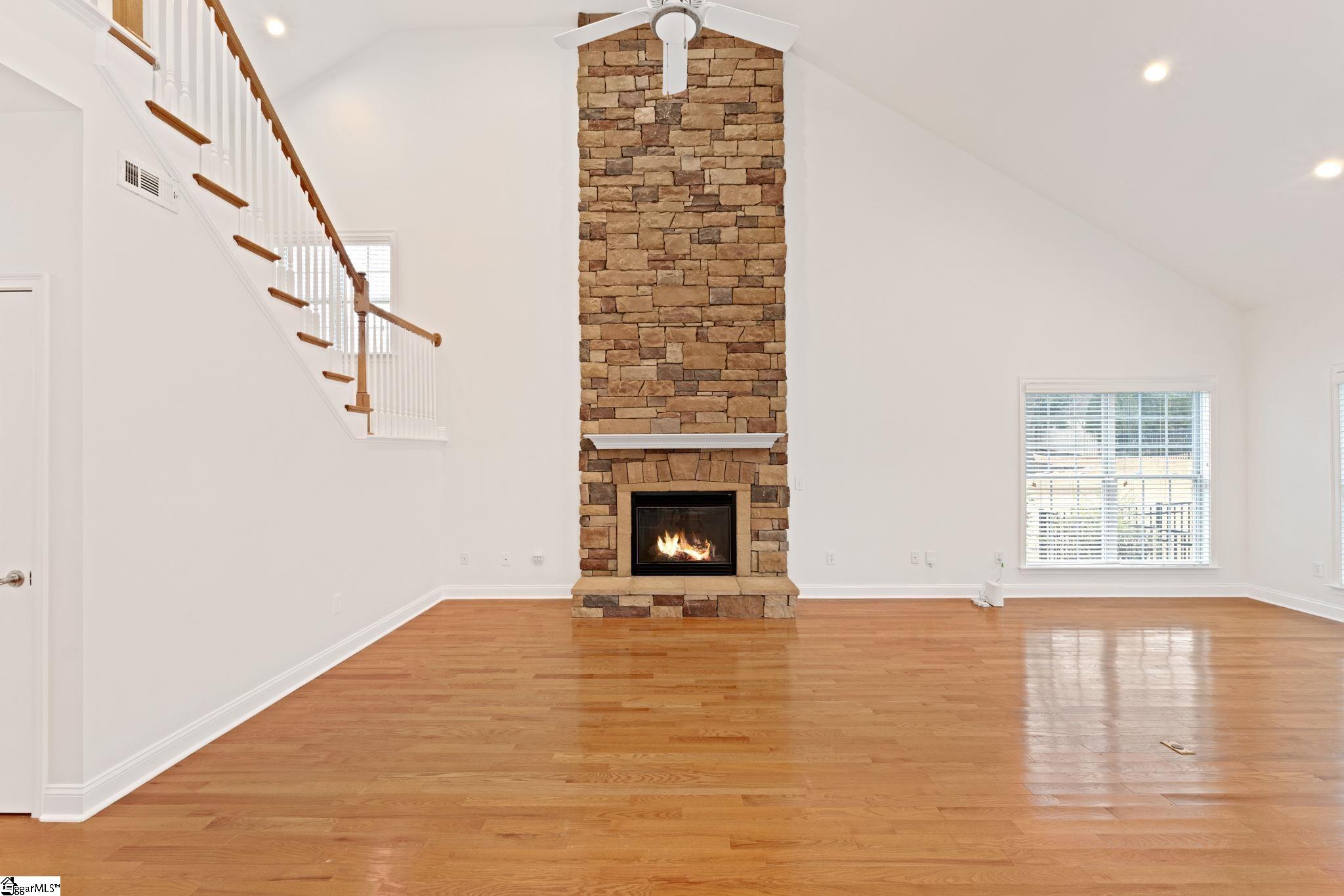 207 Traymore Way Greer, SC 29650 - Photo 8 of 49 The living room ceiling is more than 18 feet high.