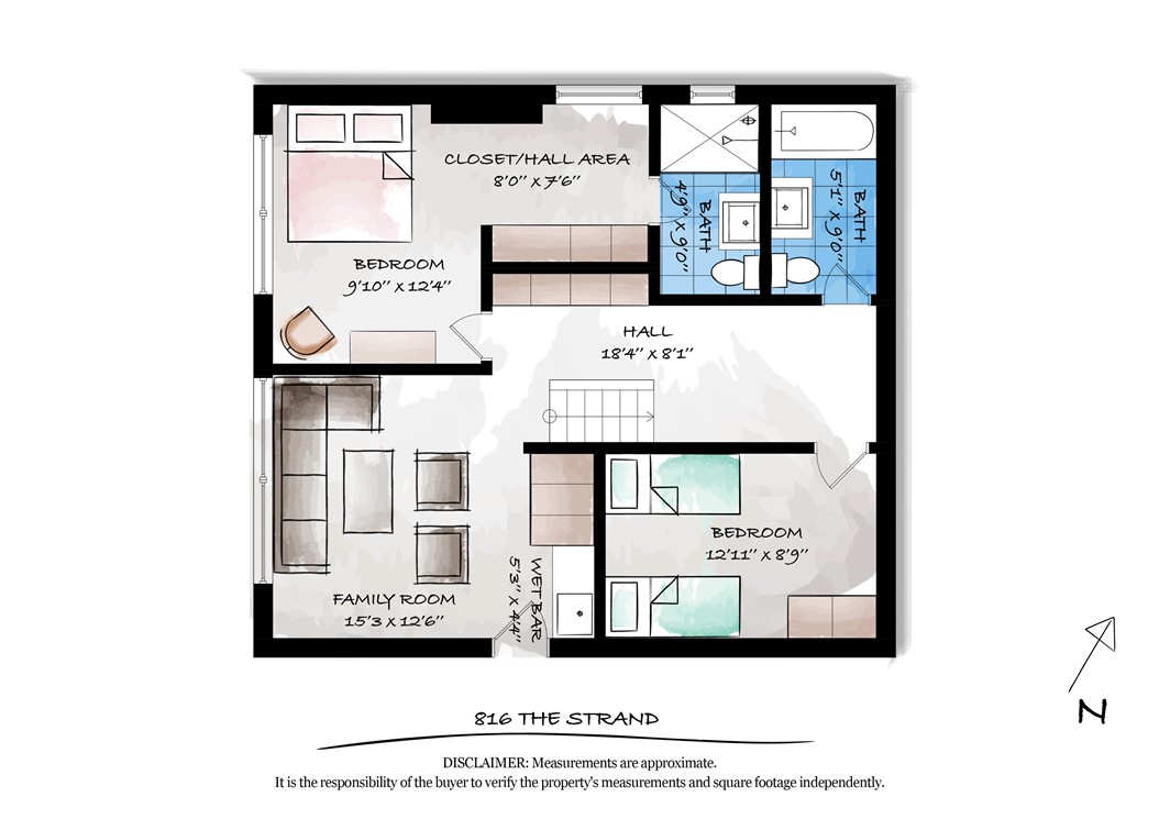 816 The Strand Manhattan Beach, CA 90266 - Photo 70 of 71 Floorplan 2