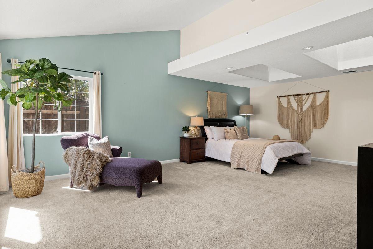 2230 South Rice Road Ojai, CA 93023 - Photo 11 of 26 a bedroom with furniture and a large window