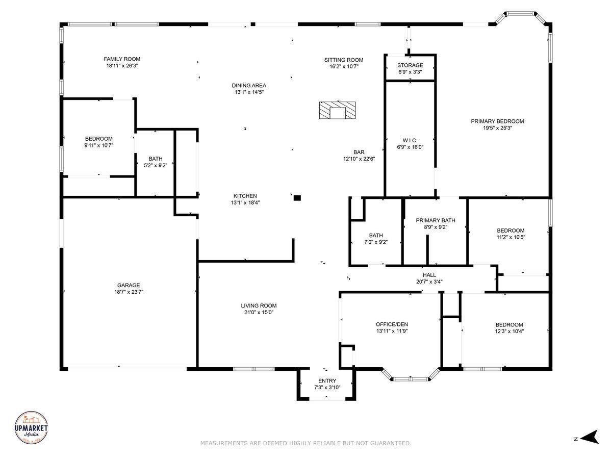 2230 South Rice Road Ojai, CA 93023 - Photo 25 of 26 a picture of a floor plan
