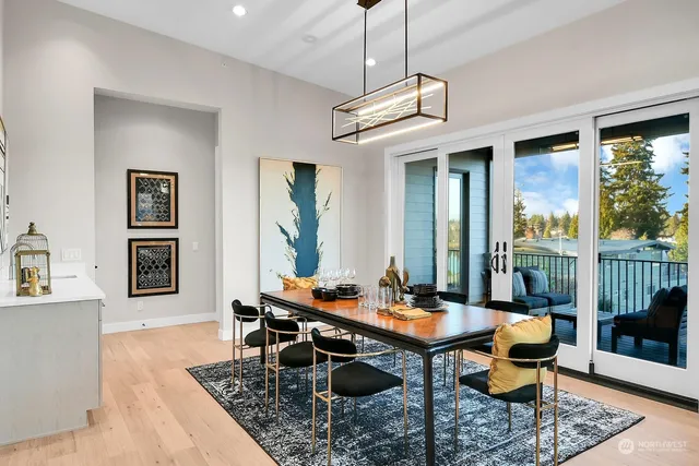 a view of a chair in the roof deck