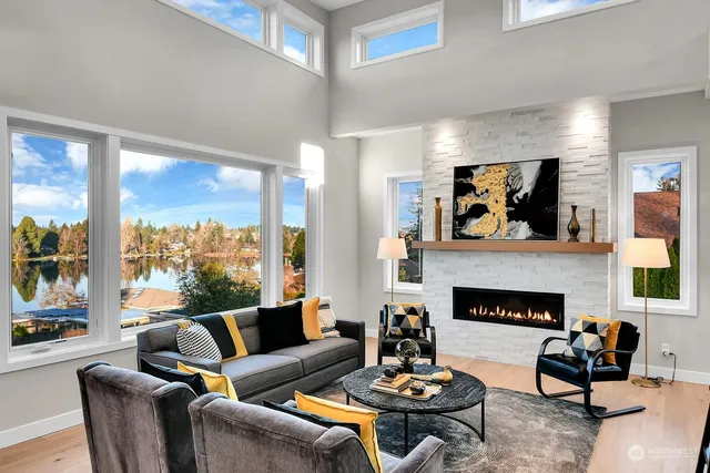 a view of a house with a garage