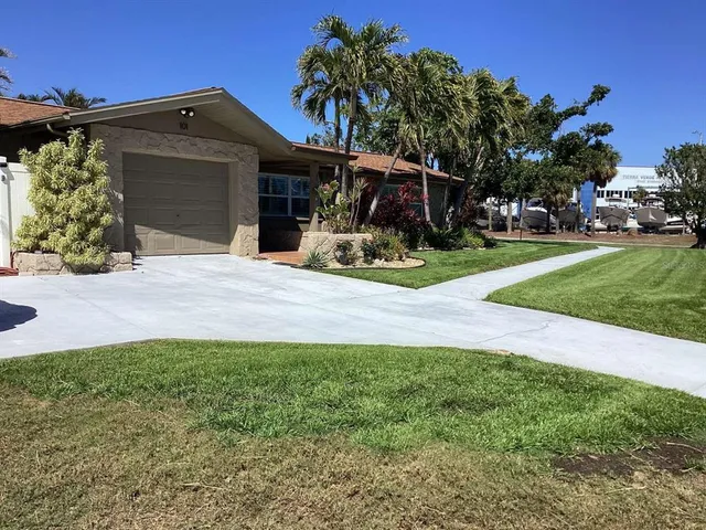 a view of a balcony from a window
