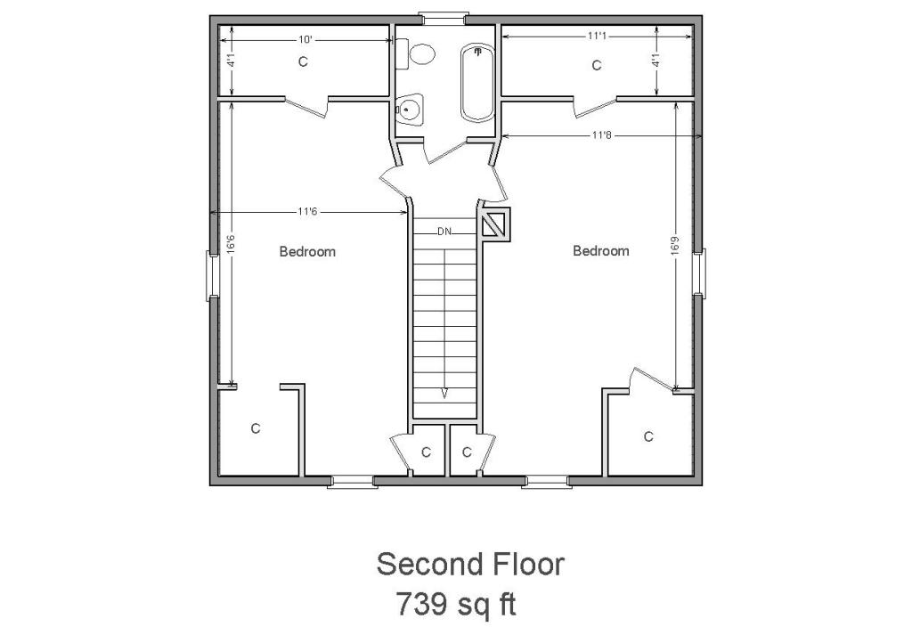 1816 Redwood Road Southeast Roanoke, VA 24014 - Photo 23 of 23 2nd floor plan