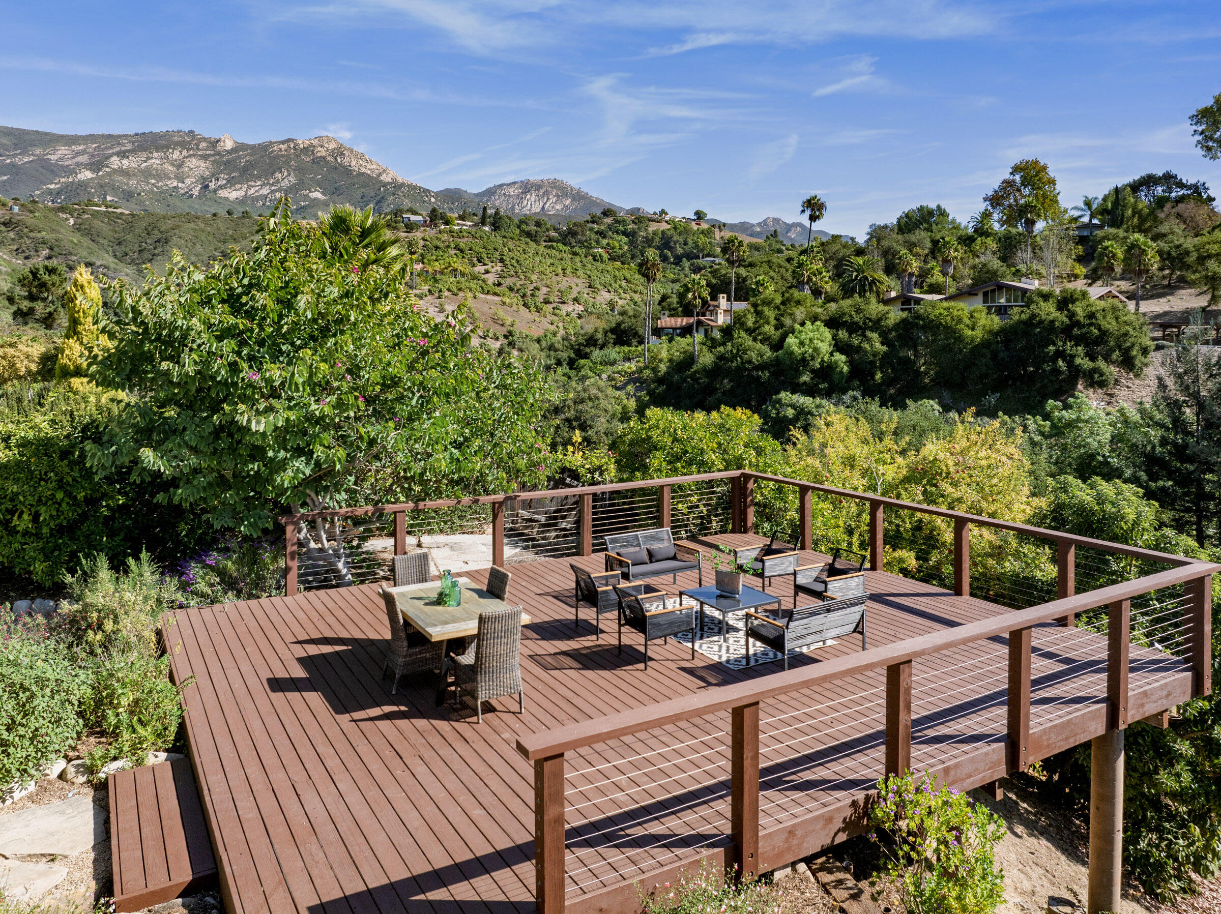 42 Northridge Road Santa Barbara, CA 93105 - Photo 19 of 22 a view of a chairs and table on the terrace