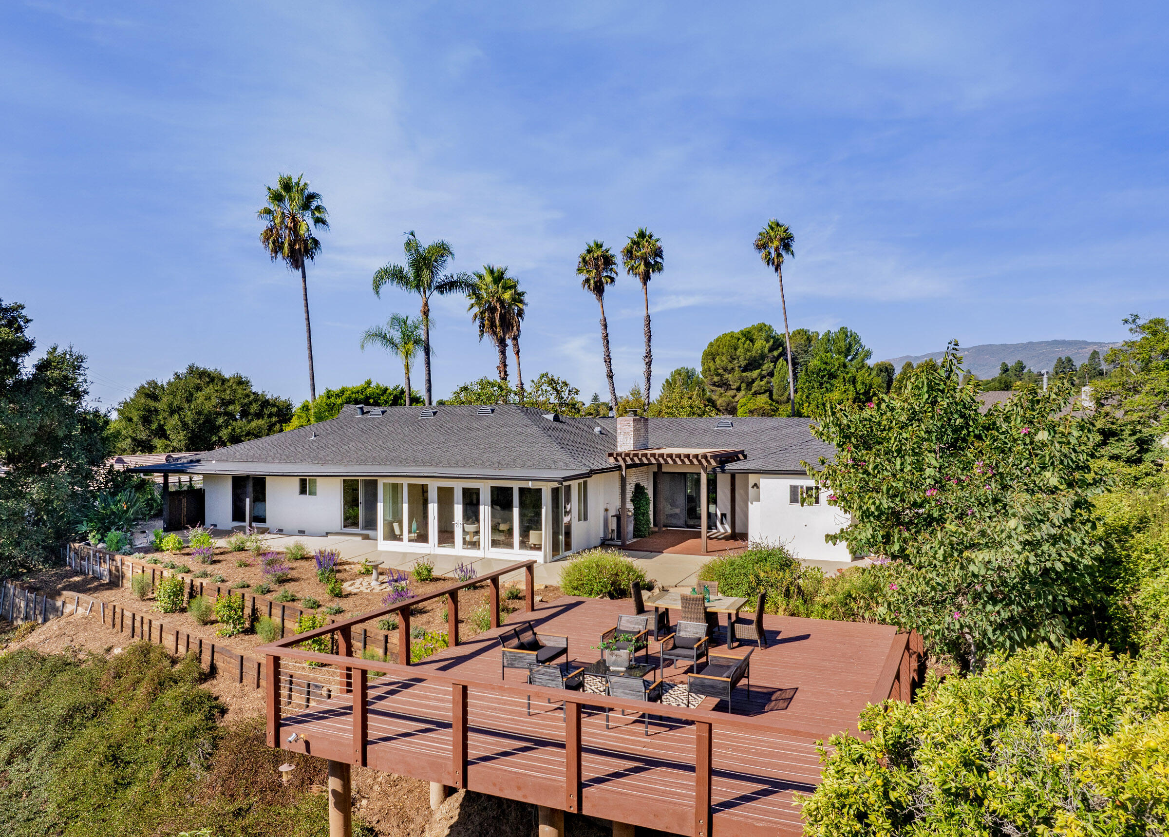 42 Northridge Road Santa Barbara, CA 93105 - Photo 20 of 22 a view of a house with pool and sitting area