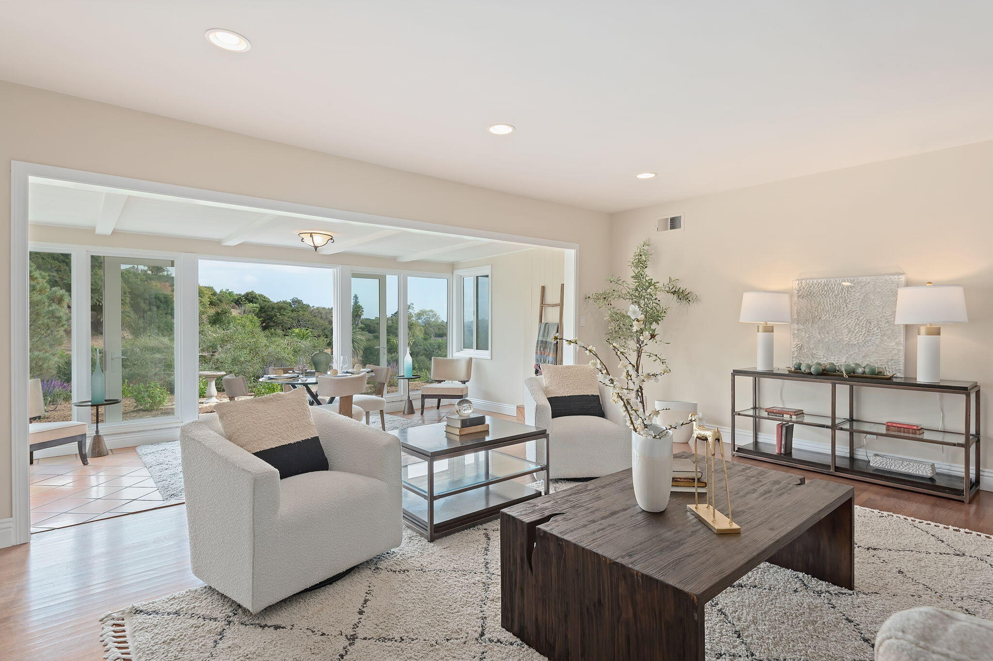 42 Northridge Road Santa Barbara, CA 93105 - Photo 6 of 22 a living room with furniture and a large window
