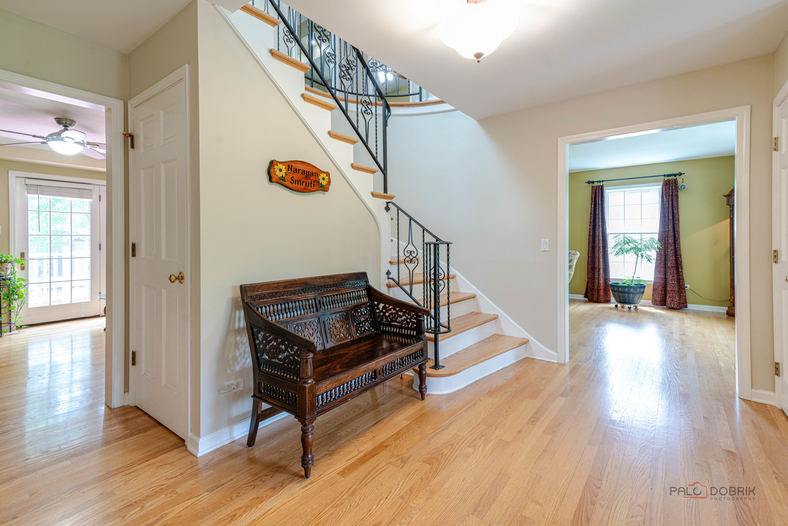357 Roberts Road Inverness, IL 60010 - Photo 8 of 50 a view of entryway and hall with wooden floor