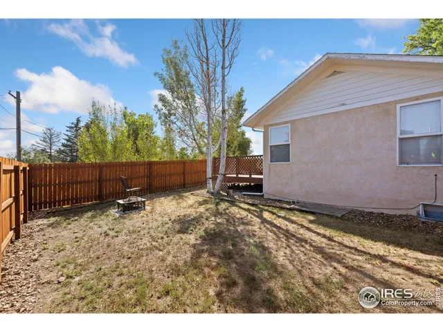 a backyard of a house