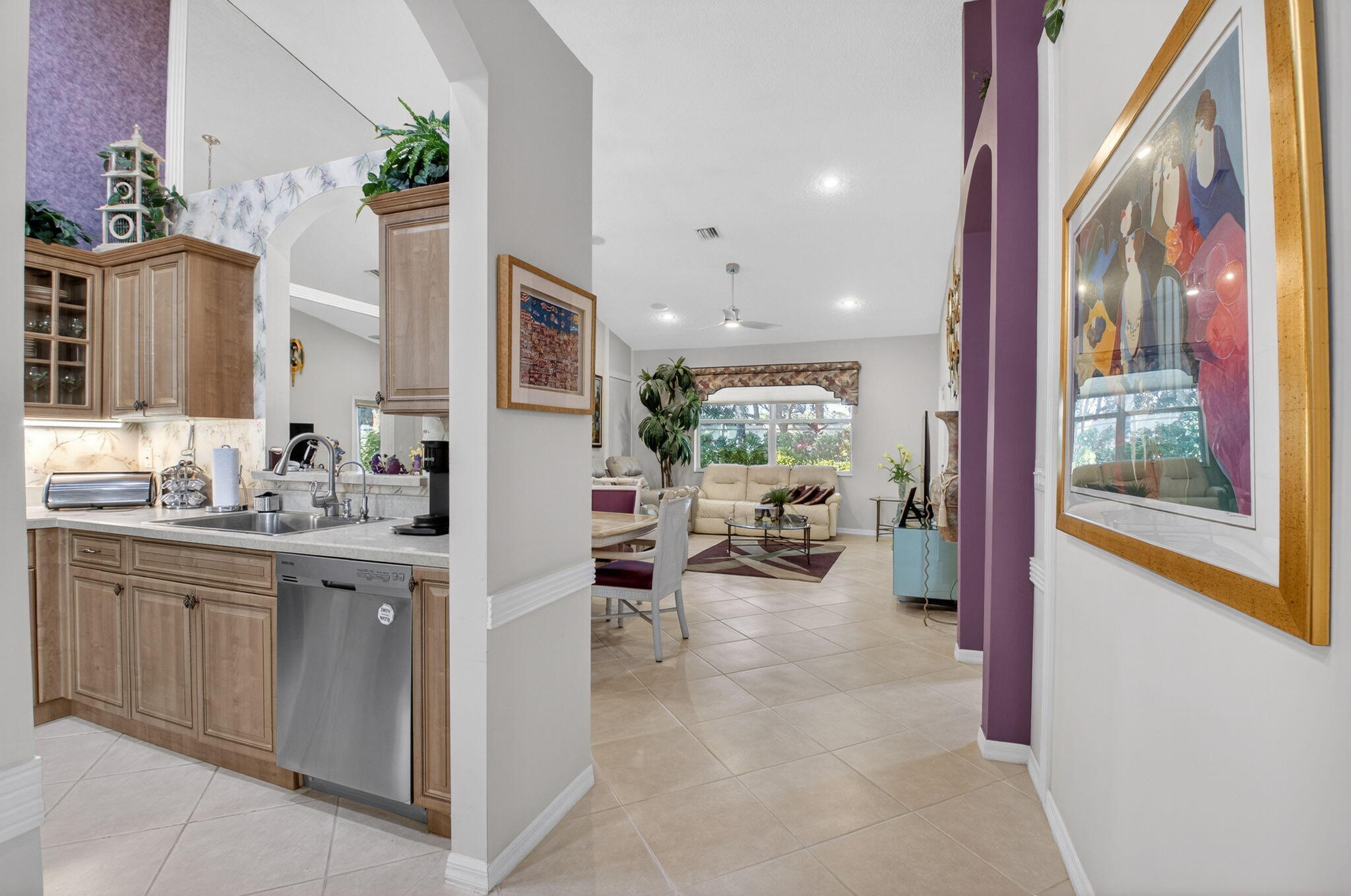 6165 Petunia Road Delray Beach, FL 33484 - Photo 9 of 68 Kitchen to Living Room