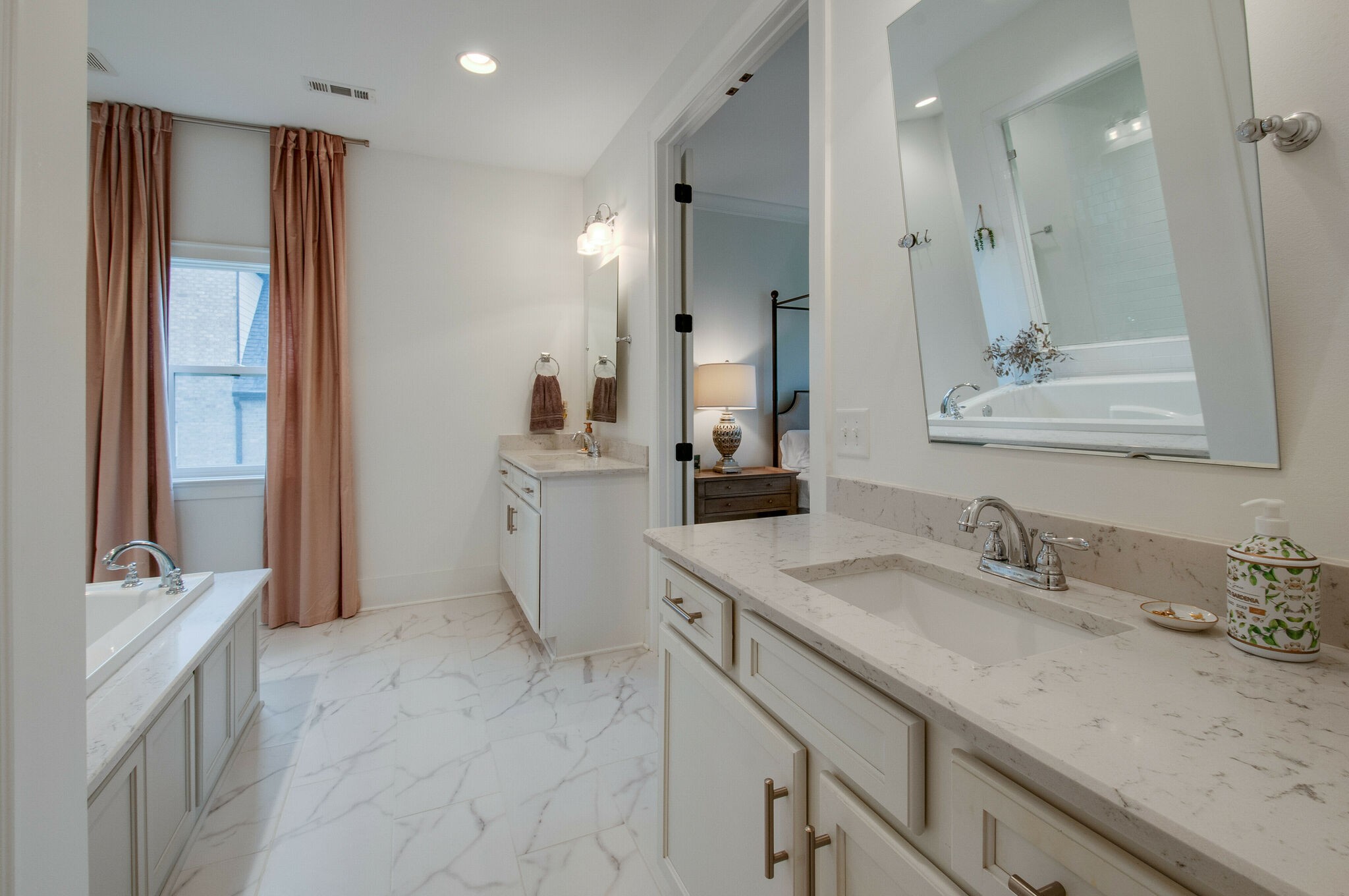 430 Beamon Drive Franklin, TN 37064 - Photo 33 of 62 a bathroom with a granite countertop sink mirror and double