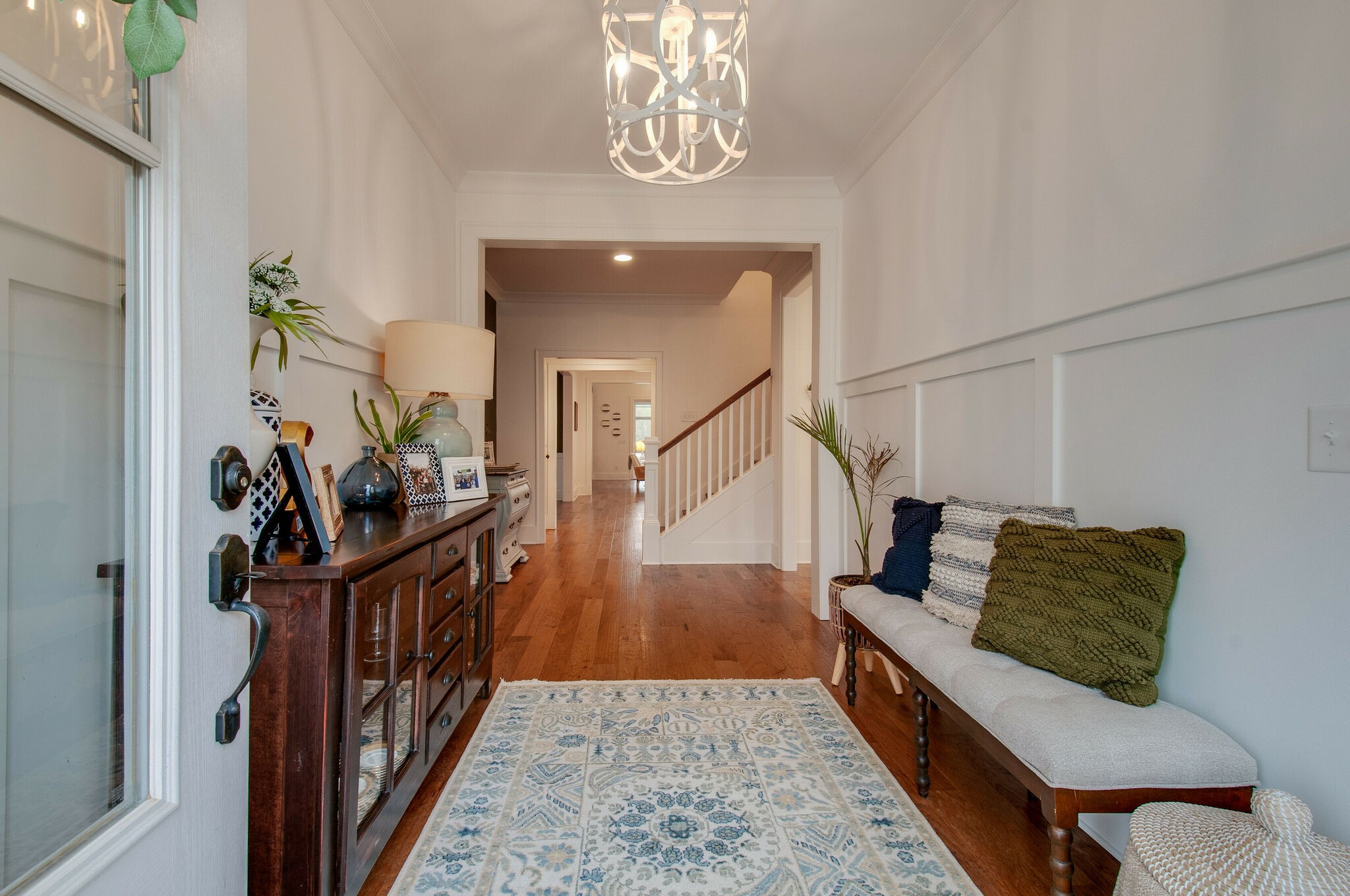 430 Beamon Drive Franklin, TN 37064 - Photo 6 of 62 a view of entryway livingroom and hallway with wooden floor