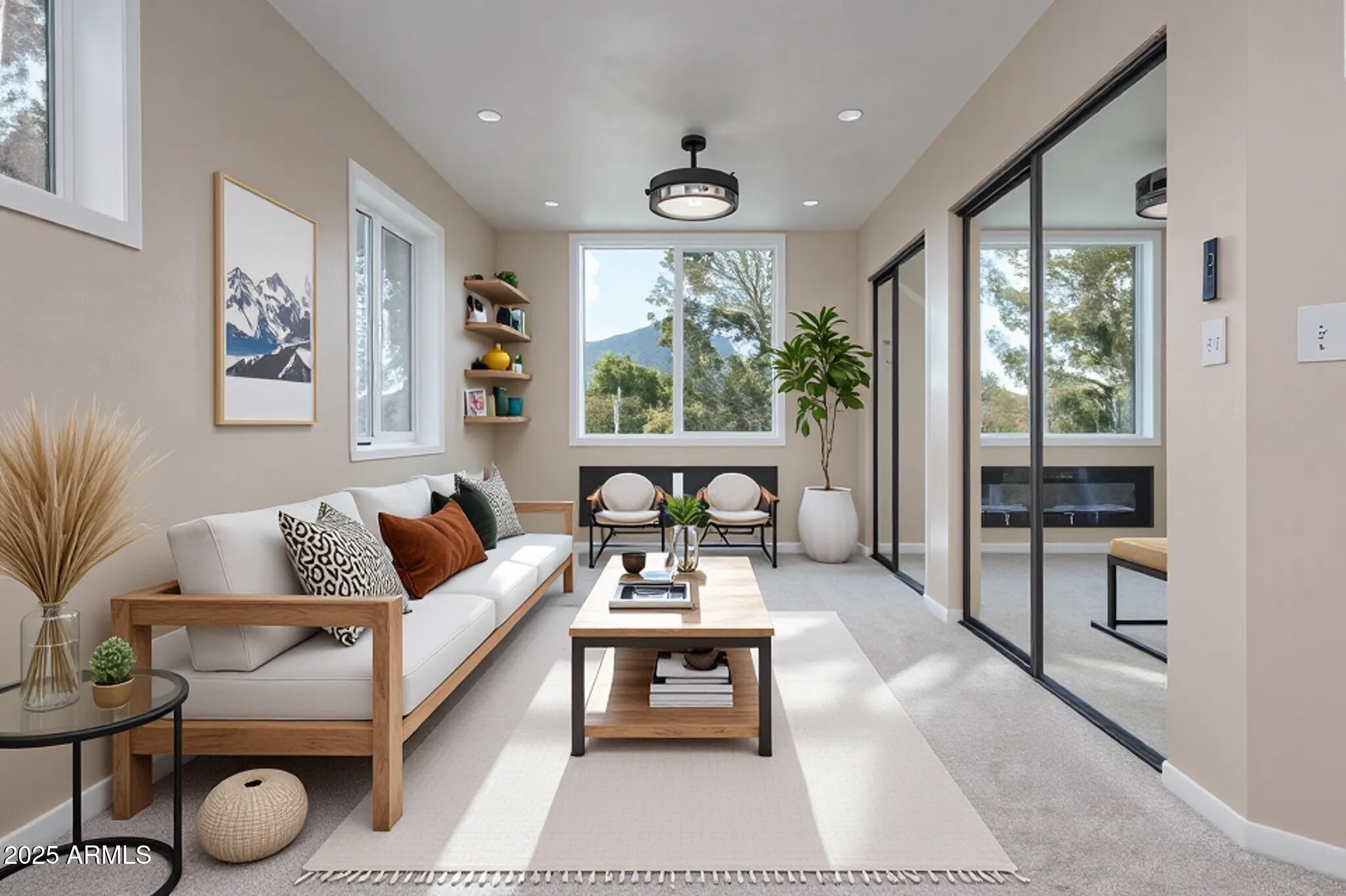 1050 Lee Mountain Road Sedona, AZ 86351 - Photo 11 of 78 a living room with furniture and a large window