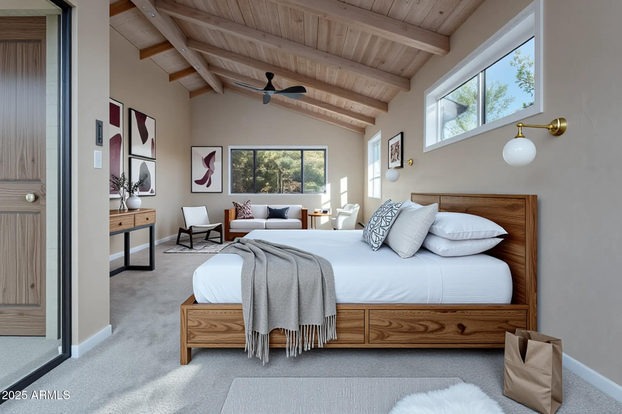 1050 Lee Mountain Road Sedona, AZ 86351 - Photo 10 of 80 a spacious bedroom with a bed and window