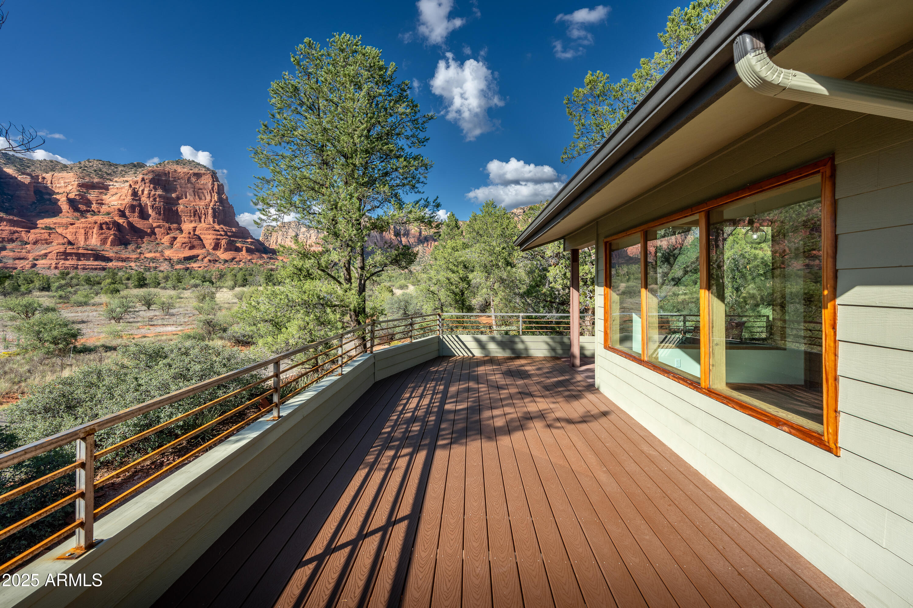 1050 Lee Mountain Road Sedona, AZ 86351 - Photo 60 of 80 a view of balcony with wooden floor