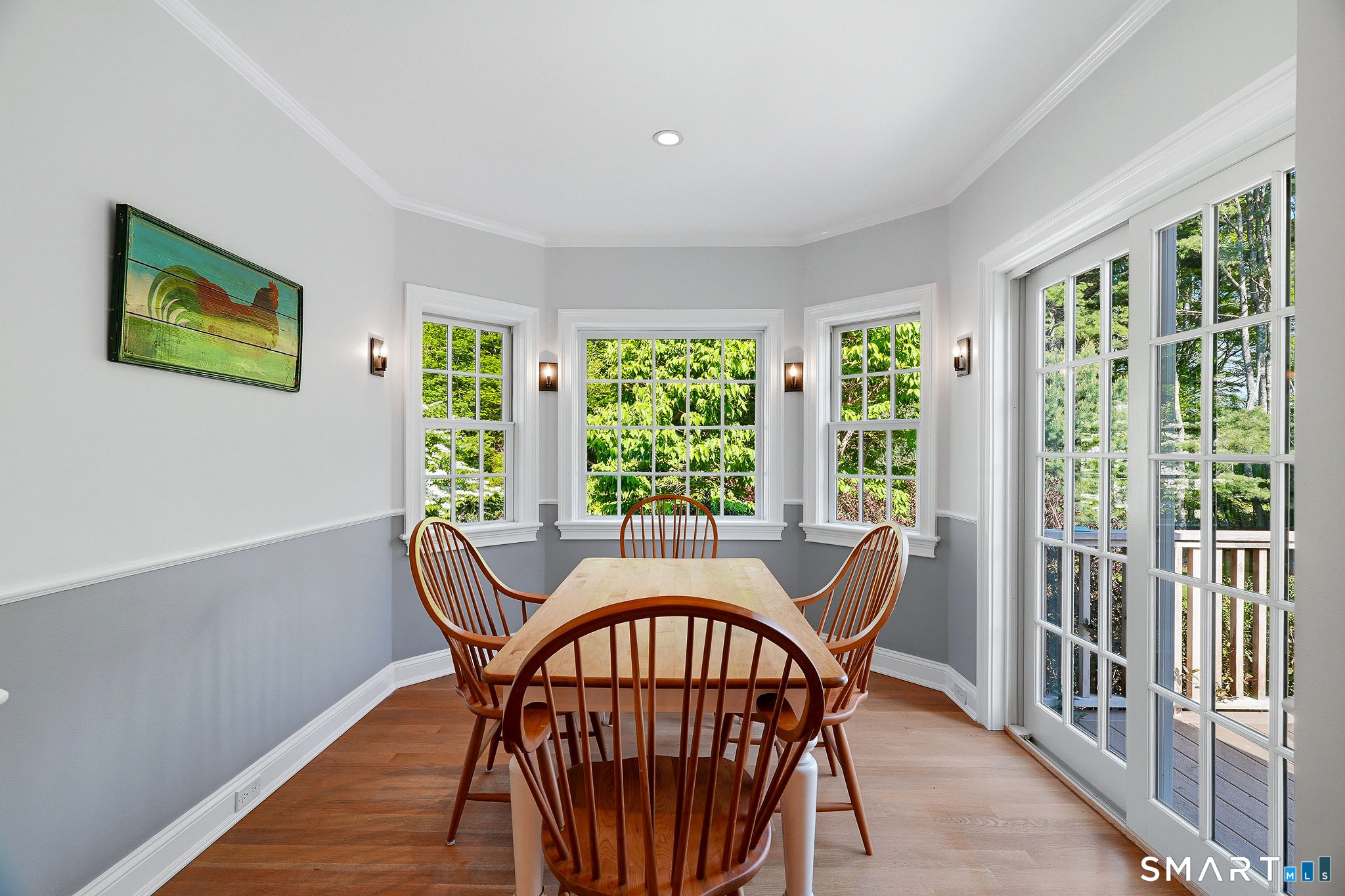 118 Bill Hill Road Lyme, CT 06371 - Photo 9 of 38 Breakfast area with a sliding door leading outdoors
