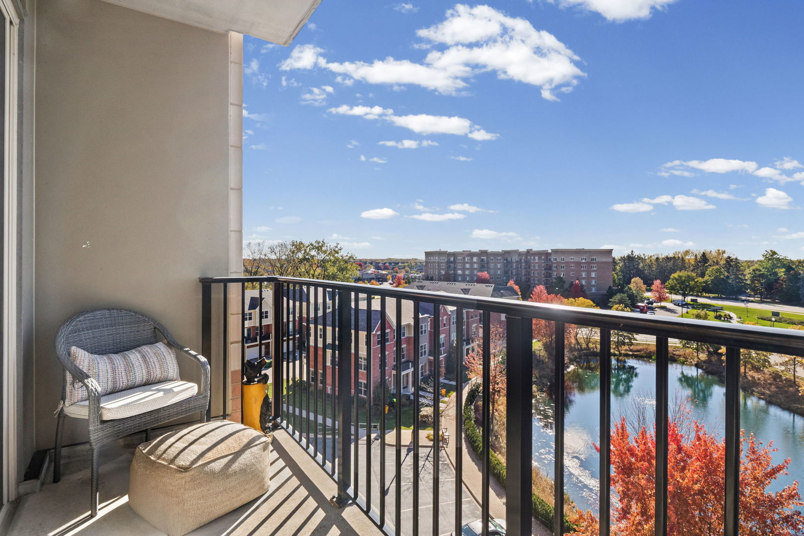 1199 East Port Clinton Road, Unit 601 Vernon Hills, IL 60061 - Photo 11 of 13 a view of balcony with furniture
