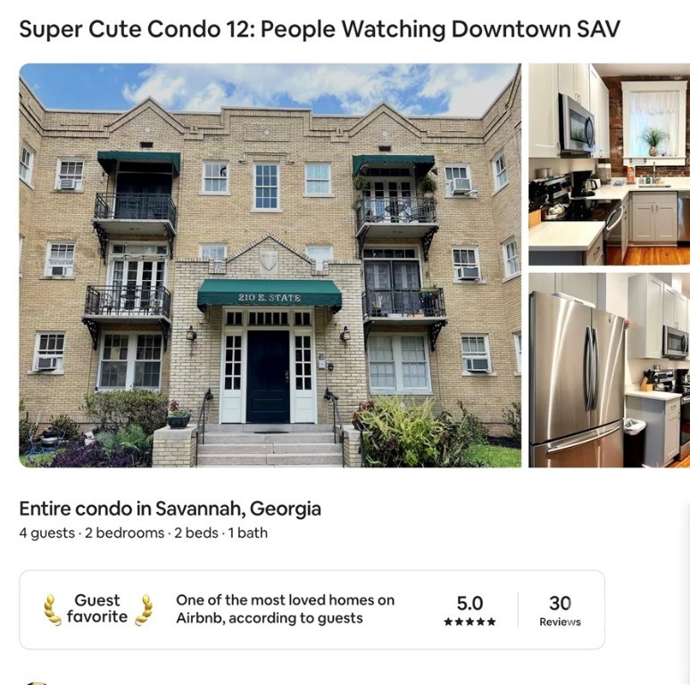 210 East State Street Savannah, GA 31401 - Photo 37 of 38 Airbnb Guest Favorite