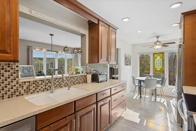 a outdoor space with furniture