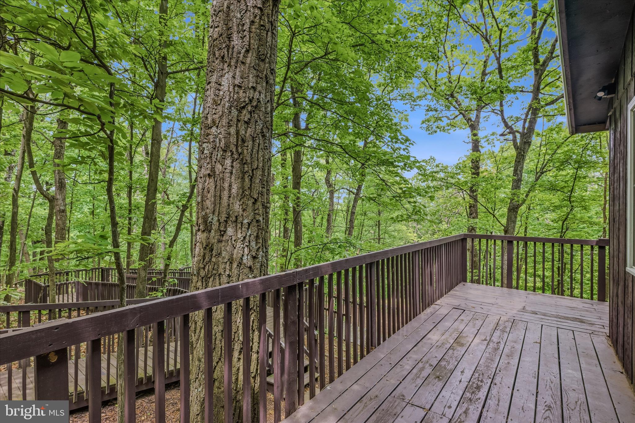 98 Ore Trail Berkeley Springs, WV 25411 - Photo 11 of 46 a view of balcony with wooden floor and fence