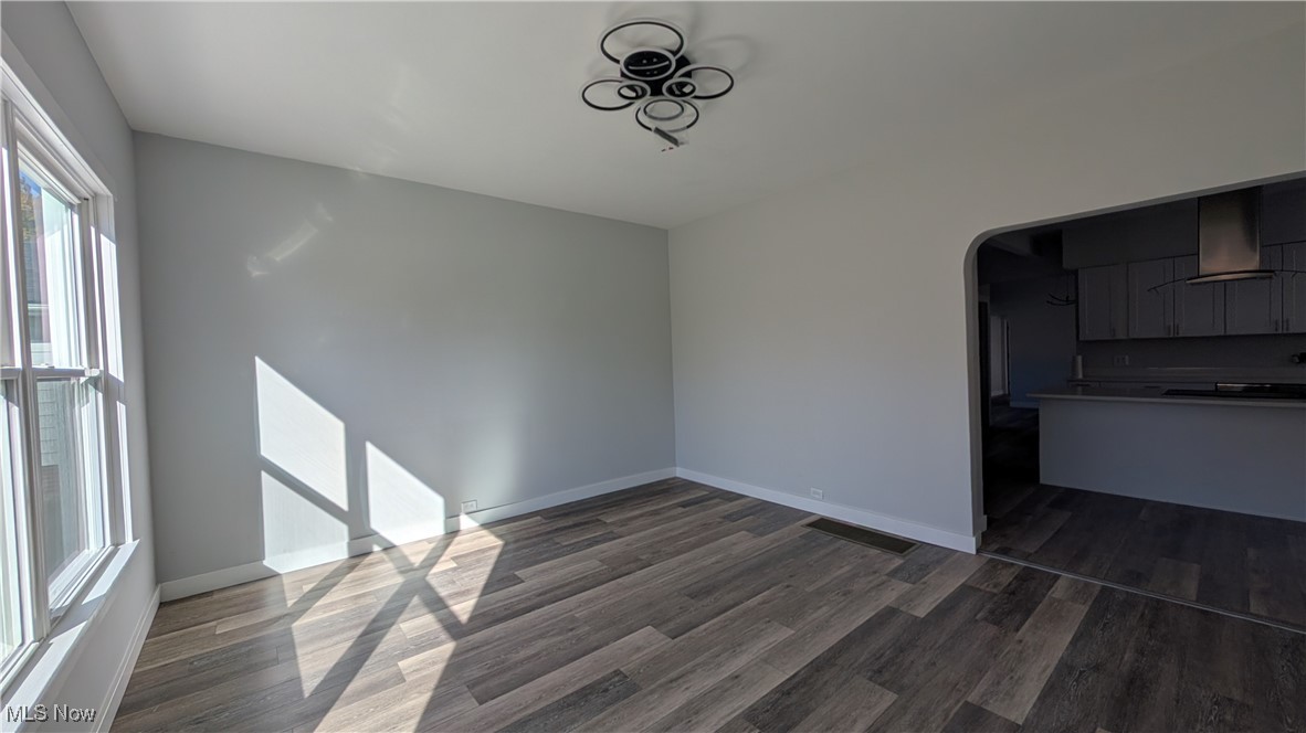 6089 Dunham Road Maple Heights, OH 44137 - Photo 5 of 40 Another view of living room with entry to kitchen