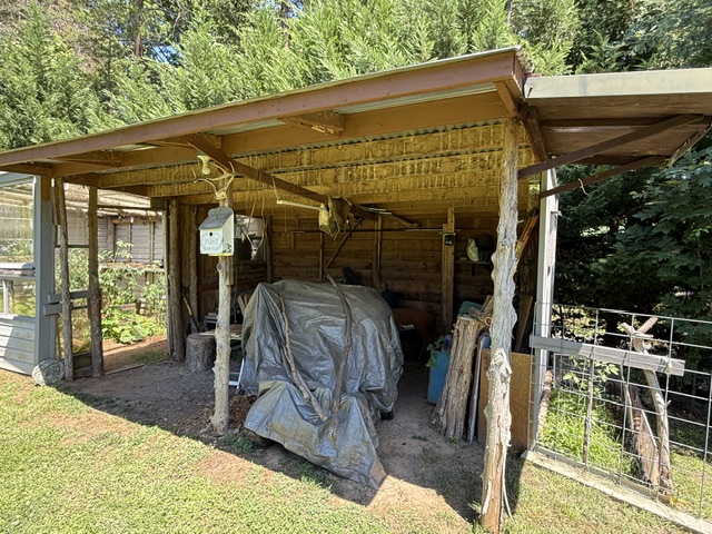 731 Glenn Ferry Road Fair Play, SC 29643 - Photo 15 of 23 A rustic outbuilding offers practical storage and a charming birdhouse accent.