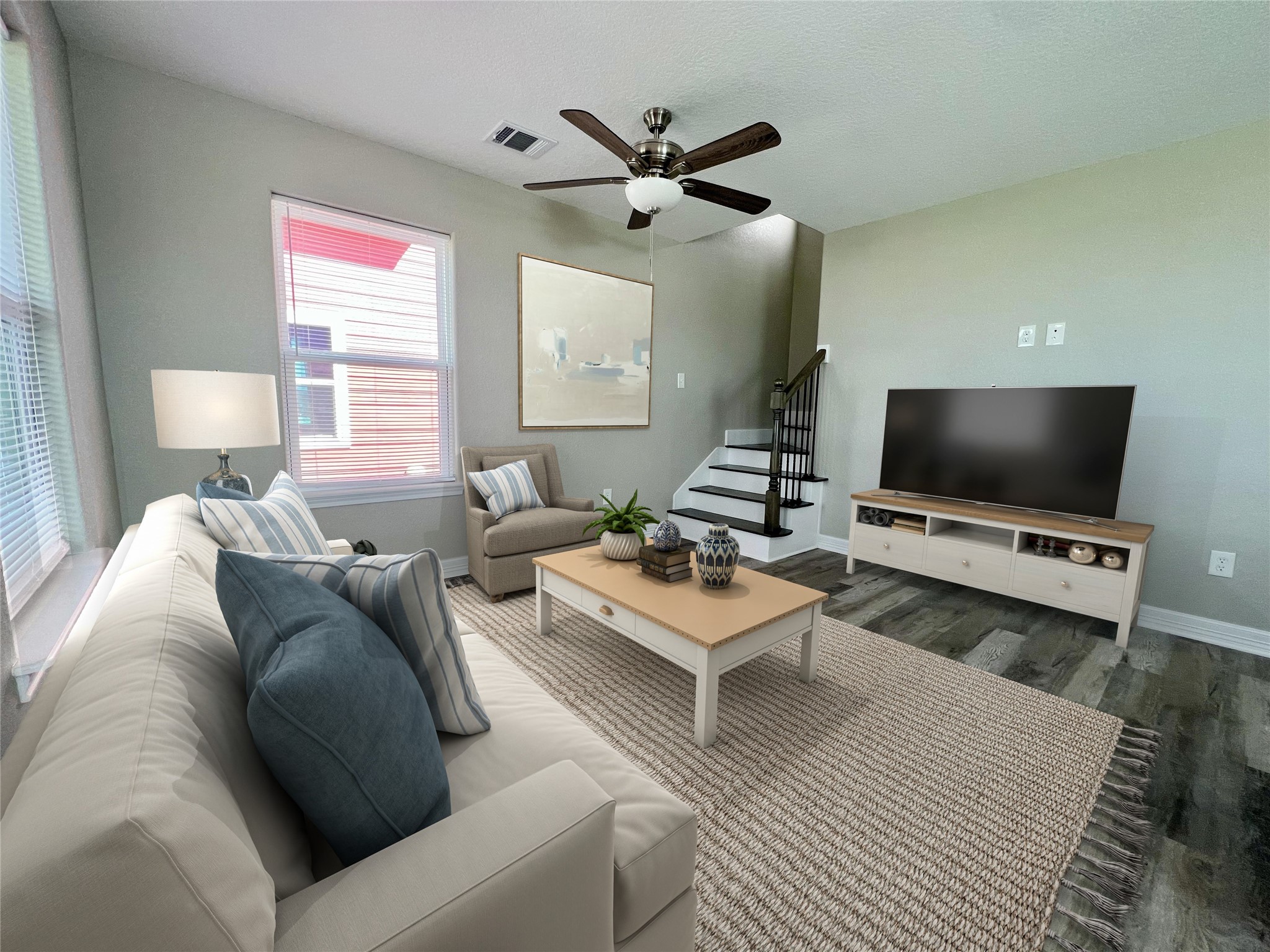 511 Caisson Street Surfside Beach, TX 77541 - Photo 4 of 33 a living room with furniture and a flat screen tv