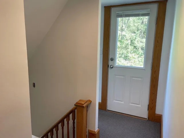a view of hallway with window