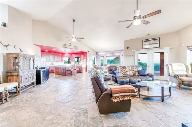 a living room filled with furniture