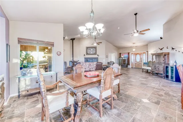 a view of a patio with a backyard