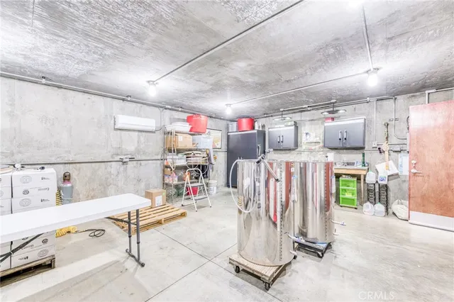 a front view of house with patio