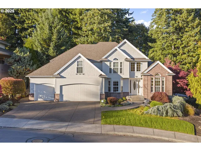 a view of a pond with sitting area
