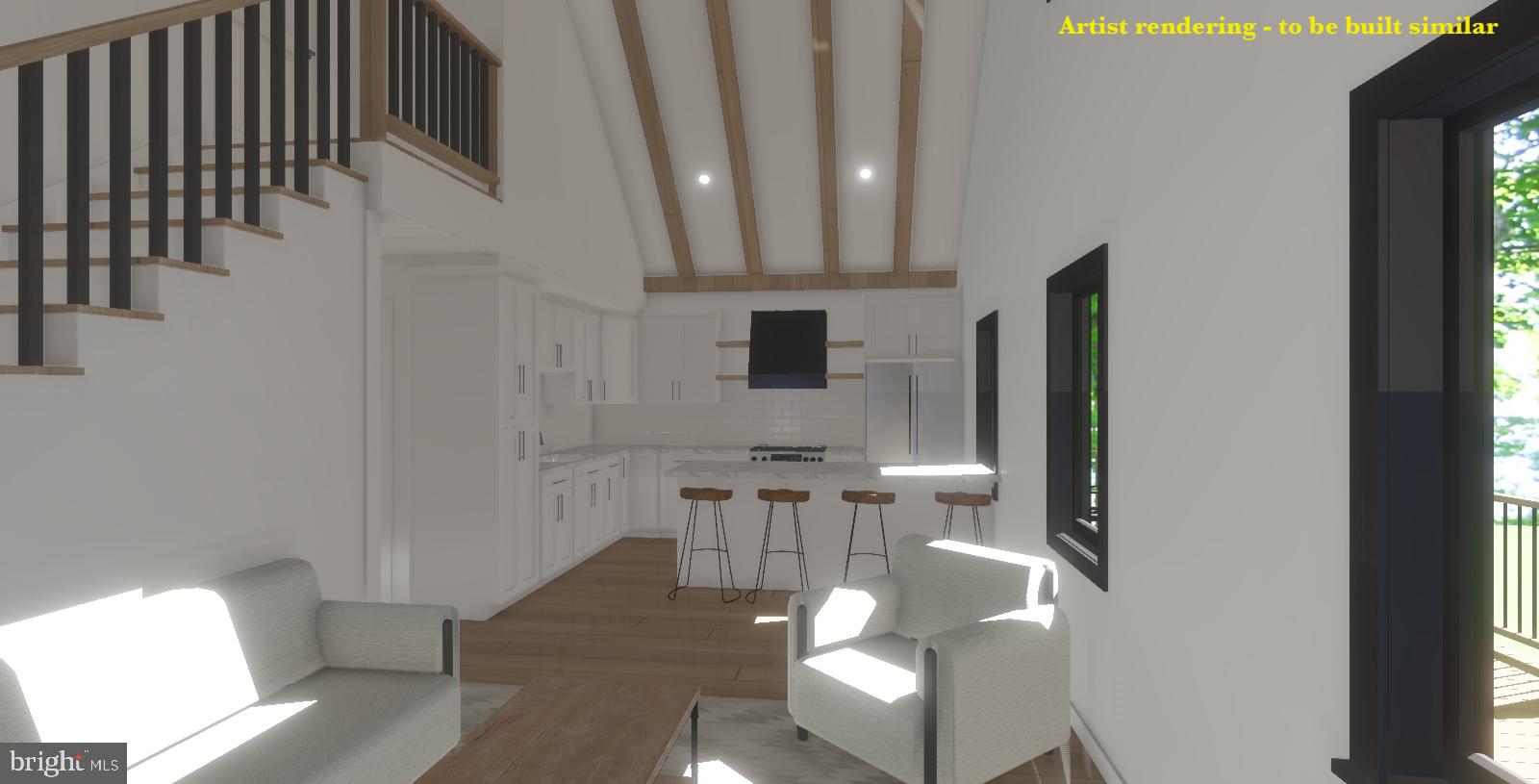 7 A Section Clark Road Mount Jackson, VA 22842 - Photo 6 of 20 Open concept kitchen/living/dining area.
