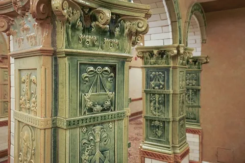 a city view with tall buildings