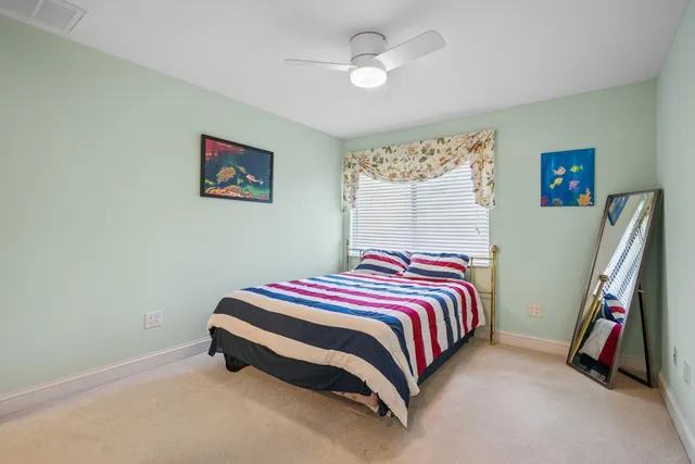 a view of a lake with houses