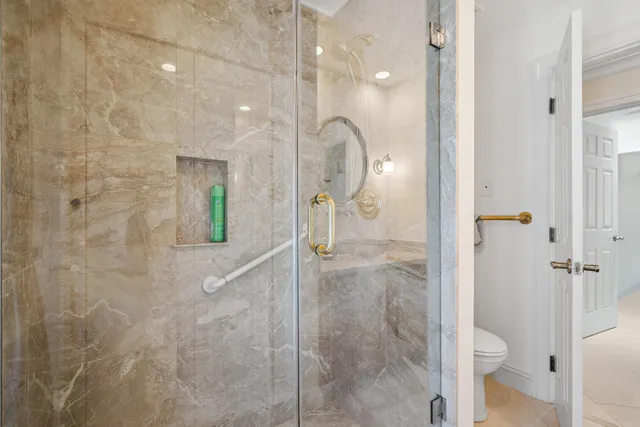 a view of a room with wooden fence