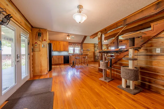 a view of under construction room and staircase