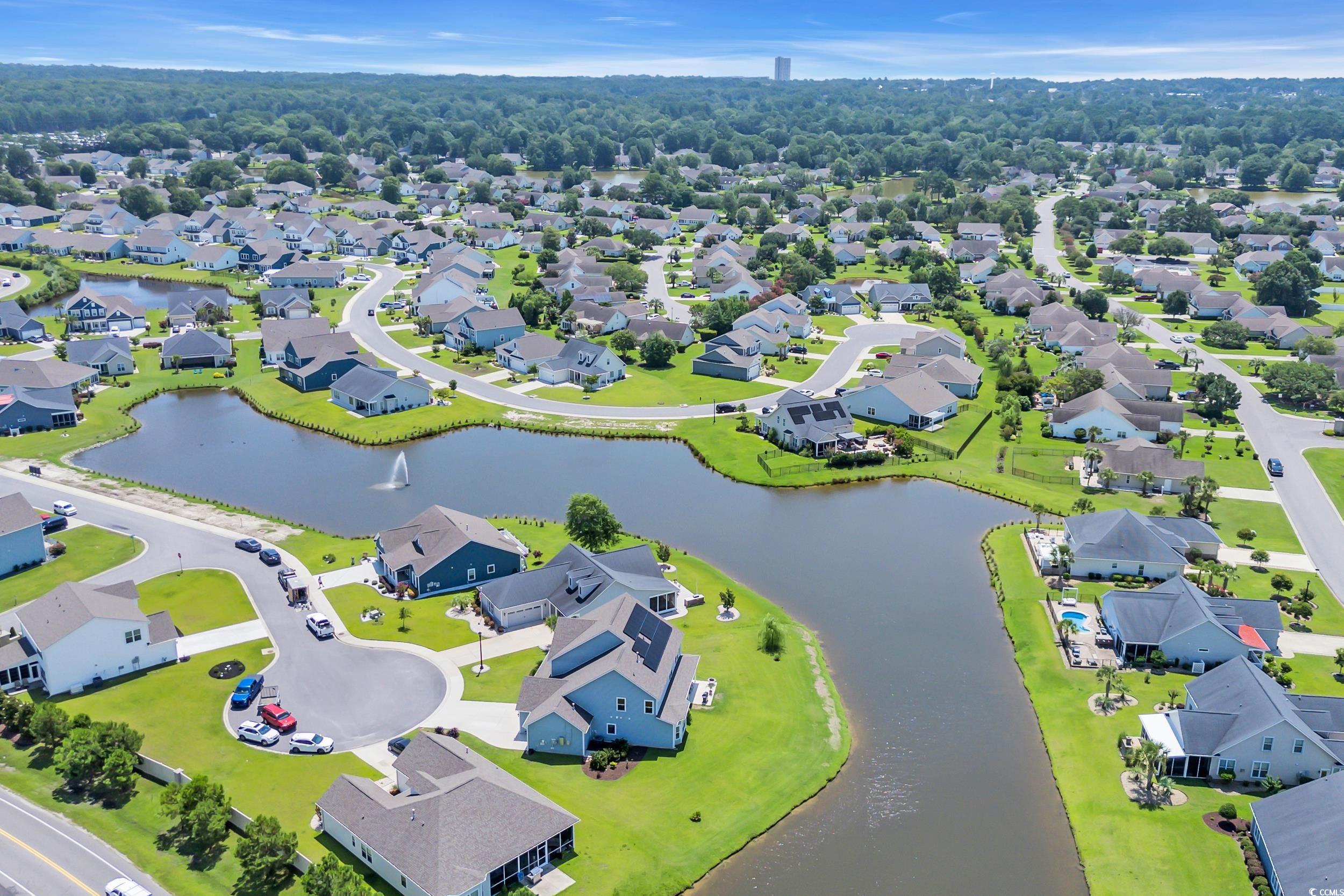 259 Hull Street Surfside Beach, SC 29575 - Photo 37 of 40 Aerial view of residential area featuring a large body of water