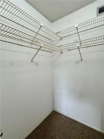 a room that has a refrigerator in it