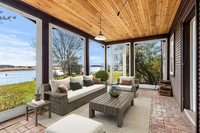a outdoor space with patio the couches and pool