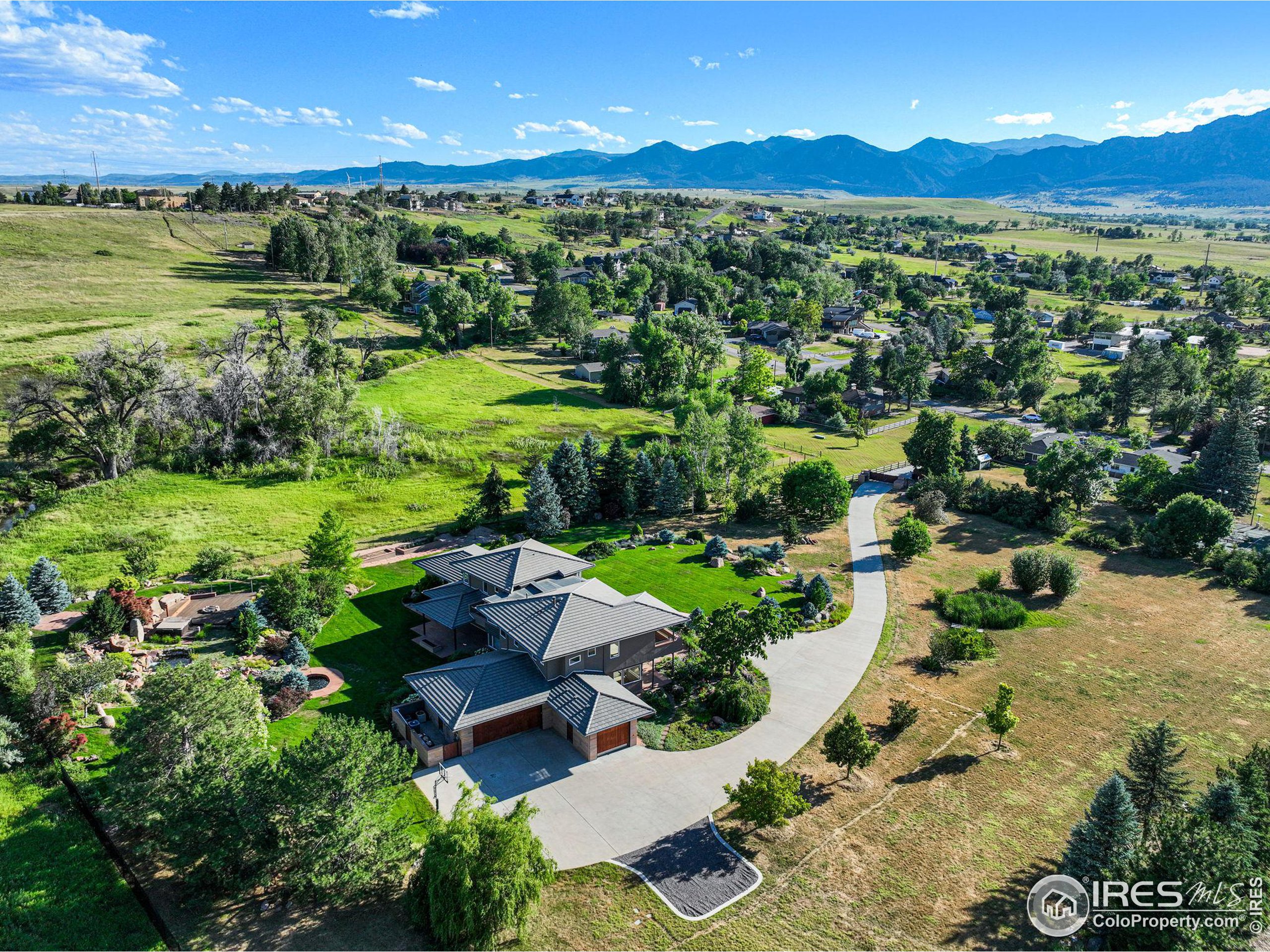 1000 Spring Drive Boulder, CO 80303 - Photo 2 of 40 a view of a garden with mountains