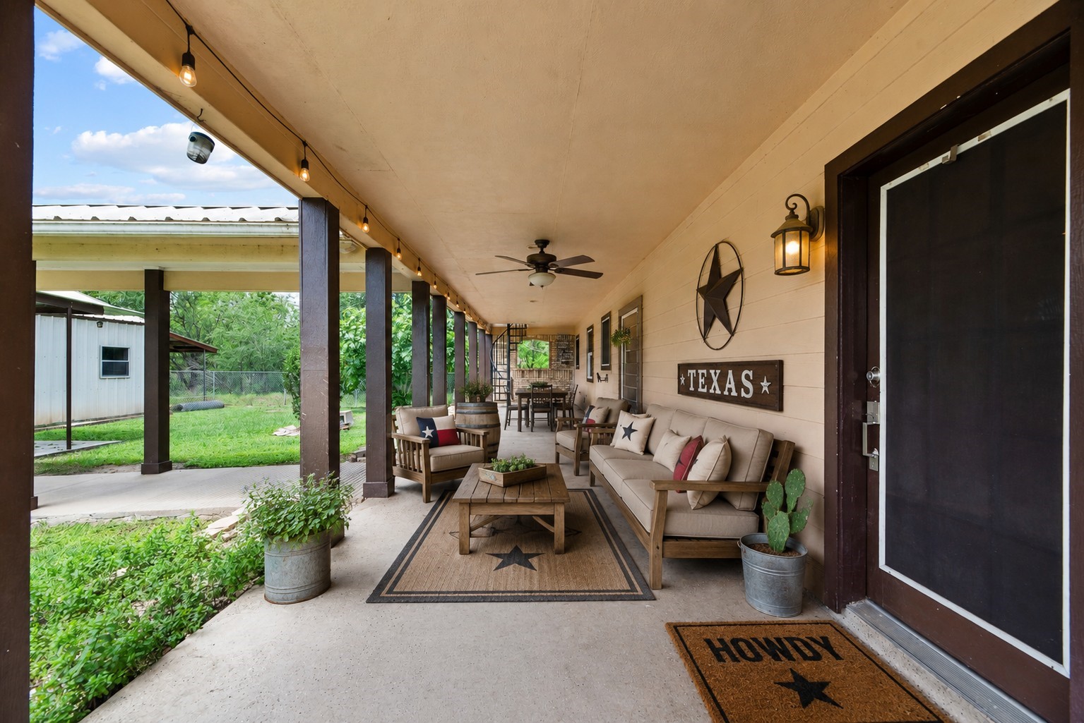 523 Moore Bar Road Rosenberg, TX 77471 - Photo 17 of 50 Full length covered back patio, virtually staged.