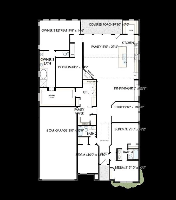 2420 Roundrock Road Northlake, TX 76226 - Photo 2 of 2 Floor plan