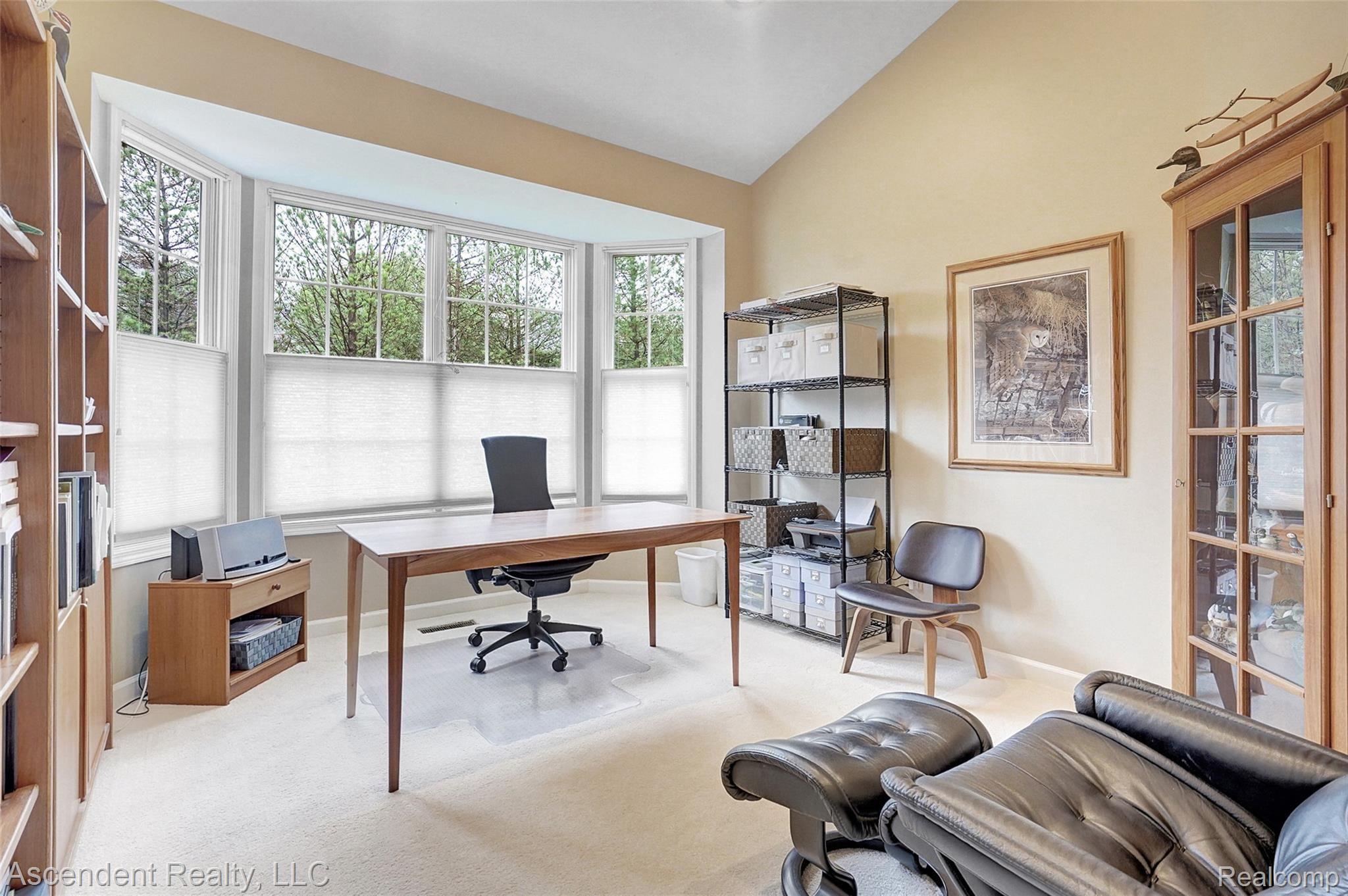 3716 Tremonte Circle Rochester, MI 48306 - Photo 14 of 31 Study with bay window and vaulted studio ceiling