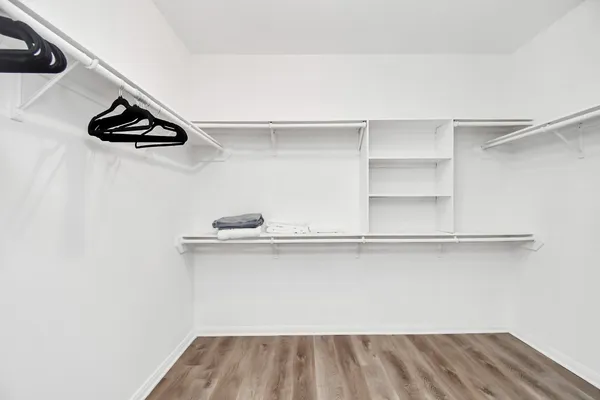 a view of a room with rack on the wall