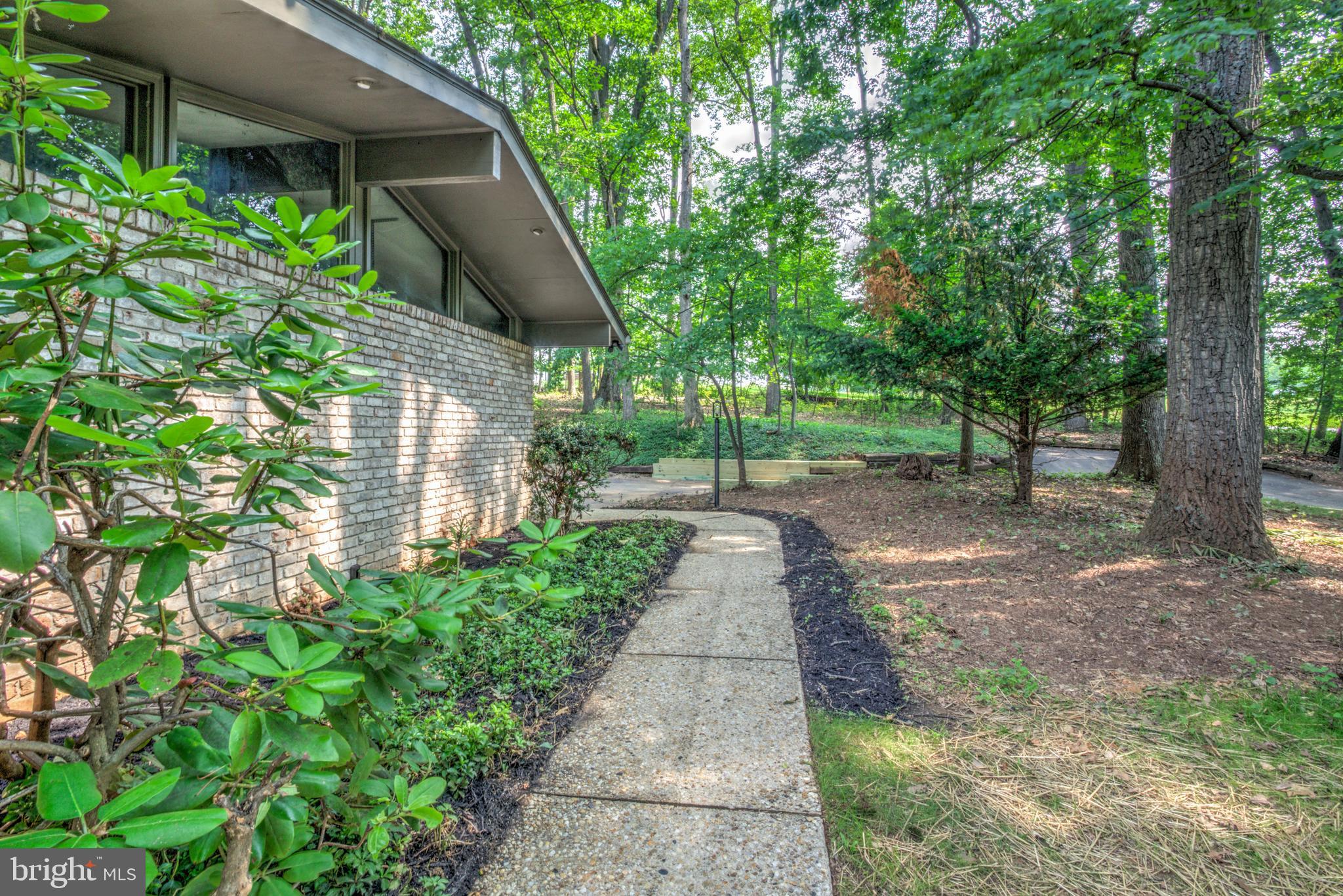 1254 Pinch Valley Road Westminster, MD 21158 - Photo 13 of 45 a view of a pathway with plants and large trees