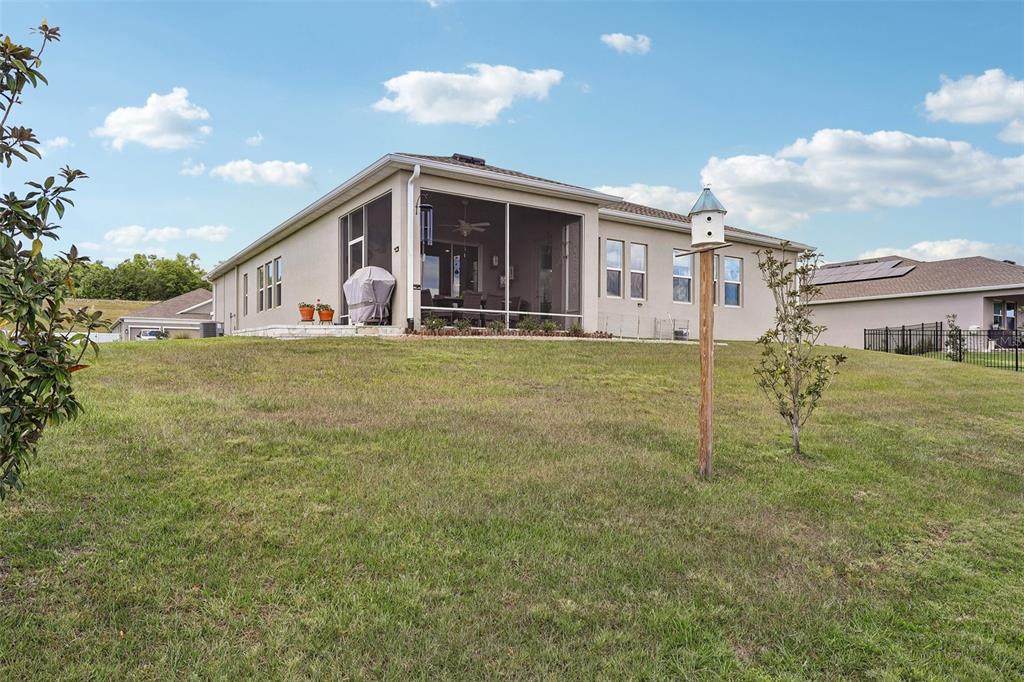 6049 Claystone Way Mount Dora, FL 32757 - Photo 39 of 55 a front view of a house with a garden