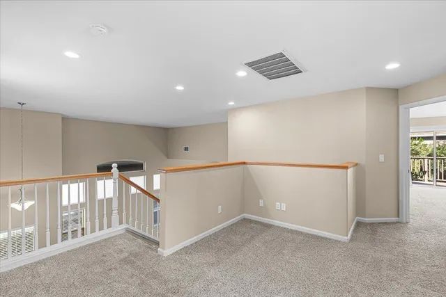 a view of yard with seating space